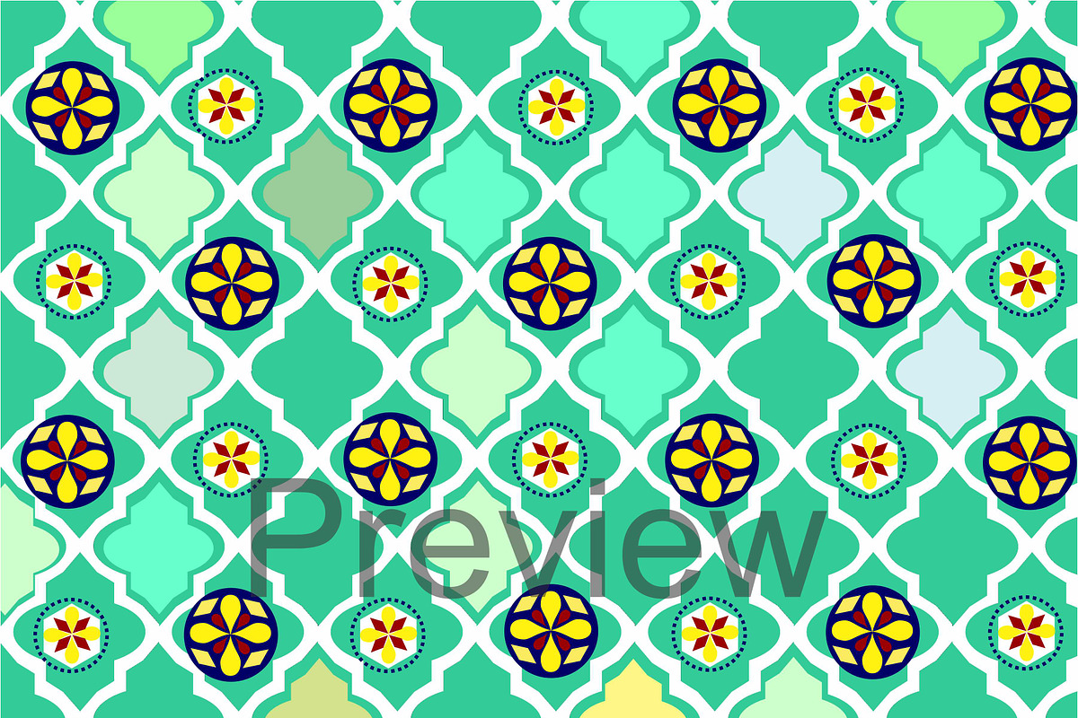 Moroccan digital paper 'Casablanca' preview 2