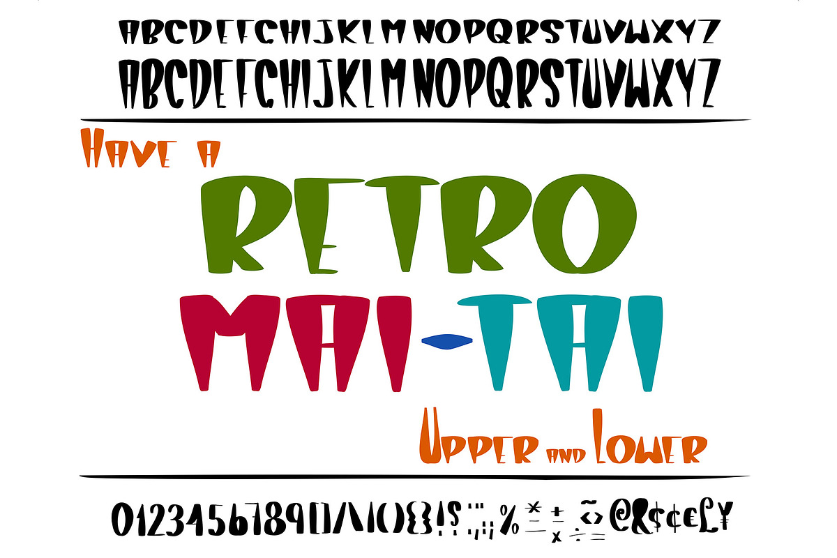 Tiki Font Retro Mai Tai Hawaiian, a Font by PageLightStudios (Photo 4 of 4)