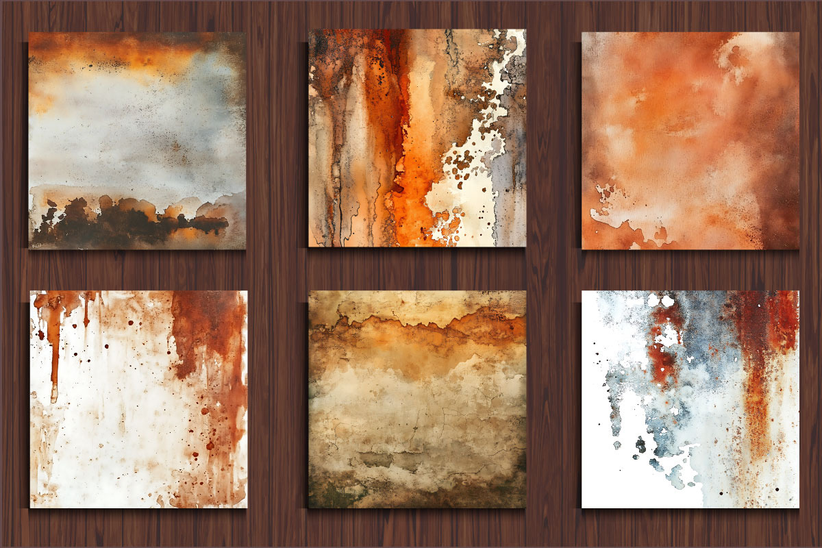 Watercolor Rust and Ruin Backgrounds, a Background Graphic by protabsorkar11 (Photo 4 of 5)