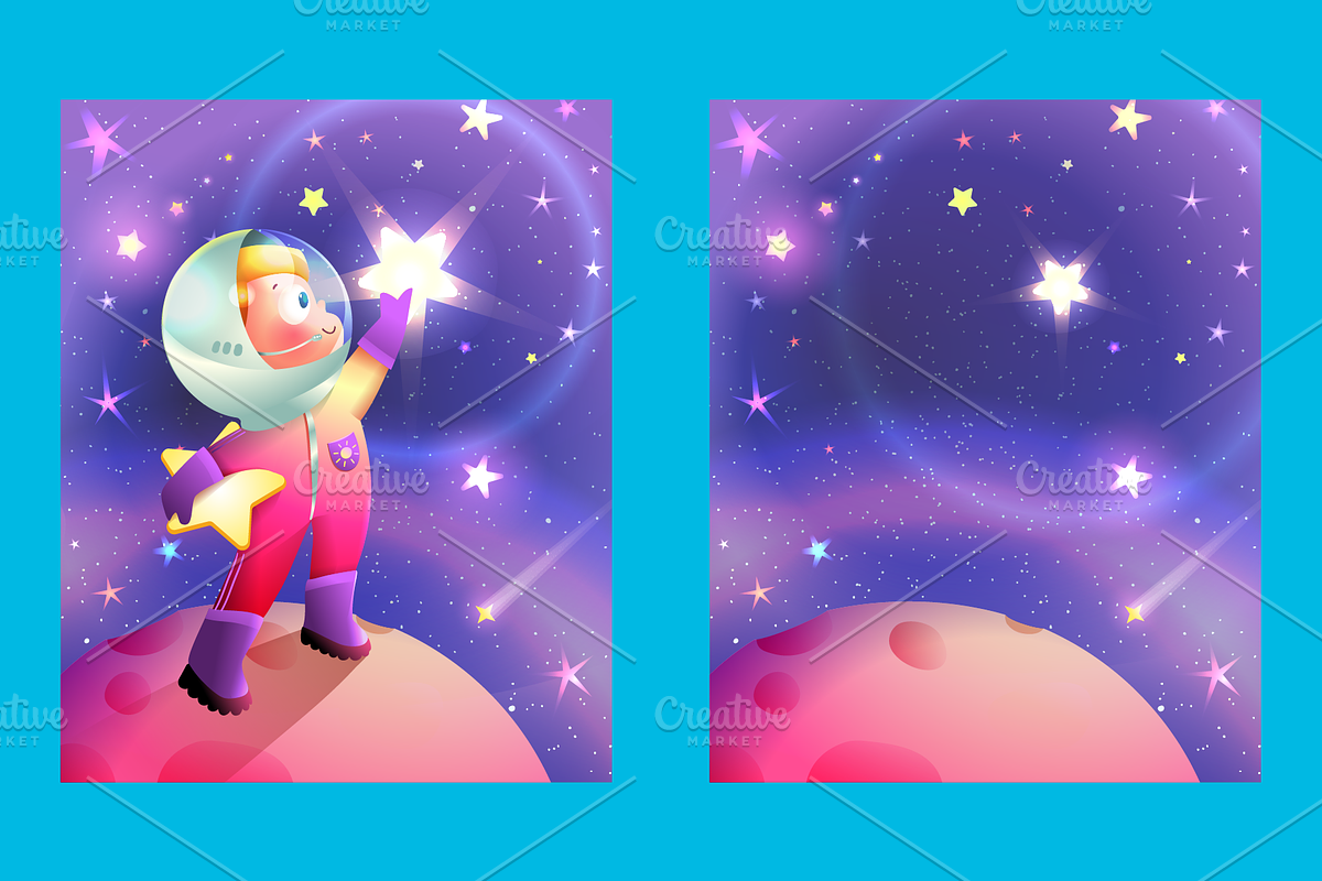 Little Cosmonaut Kids Illustration, an Illustration by Popmarleo Shop (Photo 2 of 3)