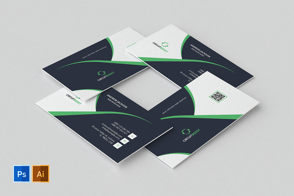 Business Card Template 56, a Business Card Template by BdThemes (Photo 2 of 4)