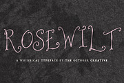 Rosewilt Swirly Fairytale Font, a Serif Font by The October Creative (Thumbnail 1 of 9)