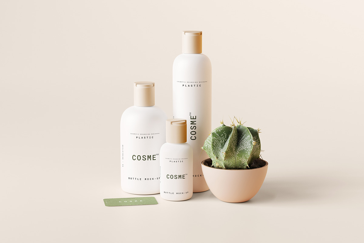Disc Top-Cap Bottle Mockup Bundle, a Cups & Container Mockup by pmvch (Photo 7 of 60)