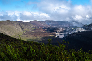 Beautiful landscape of Sierra Negra volcano on Isabela Island, G, a Nature Photo by GoodGoods