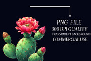 Watercolor Cactus Clipart, an Illustration by Libby Wishes (Thumbnail 4 of 7)