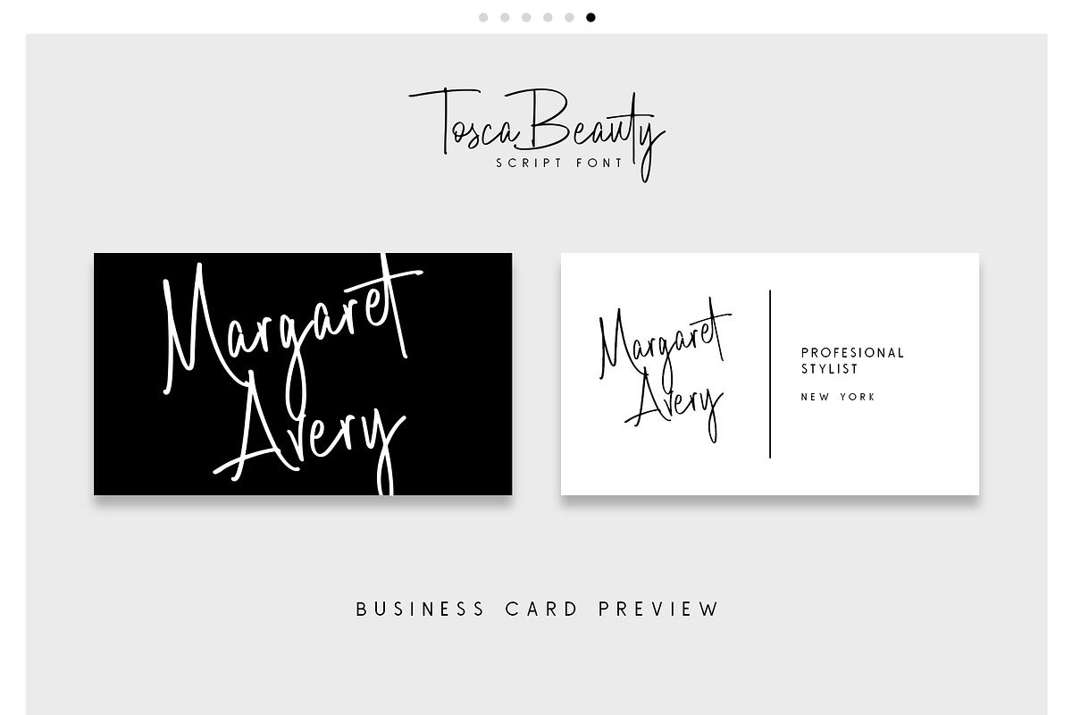 Tosca Beauty Handwritten Font preview 7
