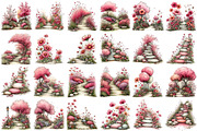 Spring Flowers Pathway Clipart, an Illustration by DreamPrint404 (Thumbnail 3 of 7)
