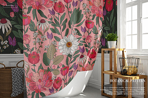 Lush Botanical Pattern And Graphics