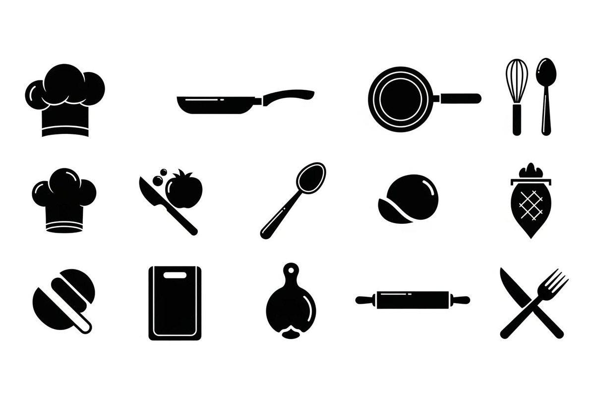 Kitchen Cooking Icon Vector Bundle, an Illustration by jahid234 (Photo 11 of 51)