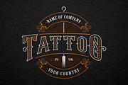 Set of vintage tattoo studio logos., a Branding & Logo Template by Harry Kasyanov (Thumbnail 6 of 8)