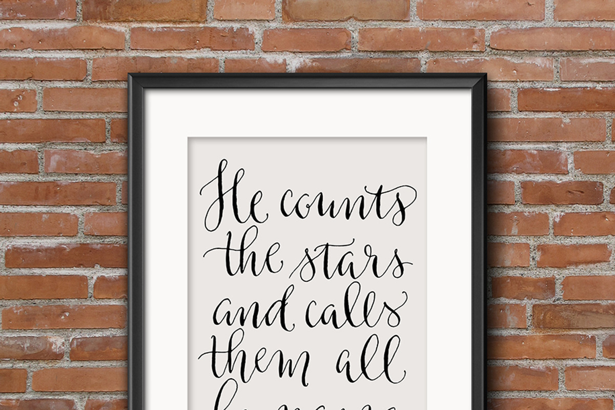 Modern Calligraphy Nursery Art, a Decorative Illustration by Irina Vascovet (Photo 2 of 2)