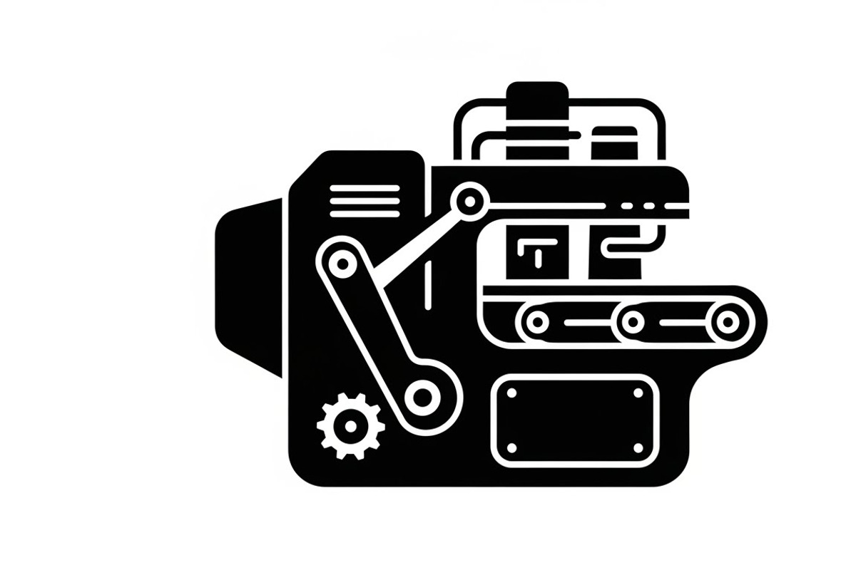 Bold industrial machine silhouette, an Illustration by Amazin_art (Photo 25 of 31)