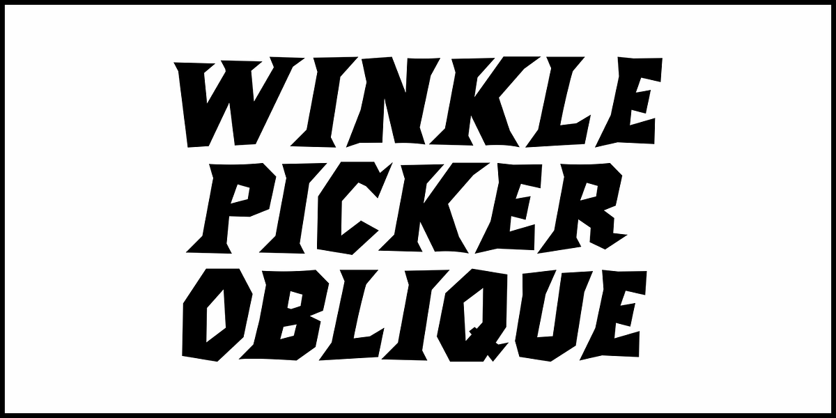 Winkle Picker JNL, a Font by Jeff Levine Fonts (Photo 4 of 5)