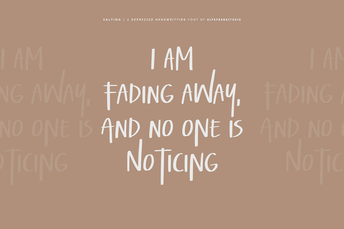 Salting - Handwritten Font, a Handwritten Font by Alpaprana (Photo 6 of 9)