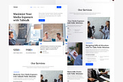ETAM - Landing page design, an UI Kit Template by mz-studio (Thumbnail 4 of 5)