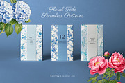 Floral Toile Print Design Patterns, a Pattern Graphic by Olya Creative (Thumbnail 6 of 29)