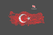 Colored map of Turkey, an Illustration by Irina Trusova (Thumbnail 3 of 4)