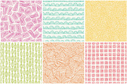 Seamless hand drawn patterns, a Pattern Graphic by Magnia (Thumbnail 3 of 5)
