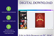 Red Gold Church Anniversary Banquet, a Flyer Template by Four C Graphic (Thumbnail 4 of 10)