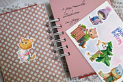 Winter kittens watercolor set, a Graphic by Lososenok (Thumbnail 5 of 6)