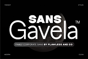 Gavela - Family Corporate Sans Font, a Sans Serif Font by Flawless And Co (Thumbnail 1 of 10)