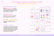 Self-care Instagram Canva templates, a Templates & Theme by Cate Creates (Thumbnail 5 of 7)
