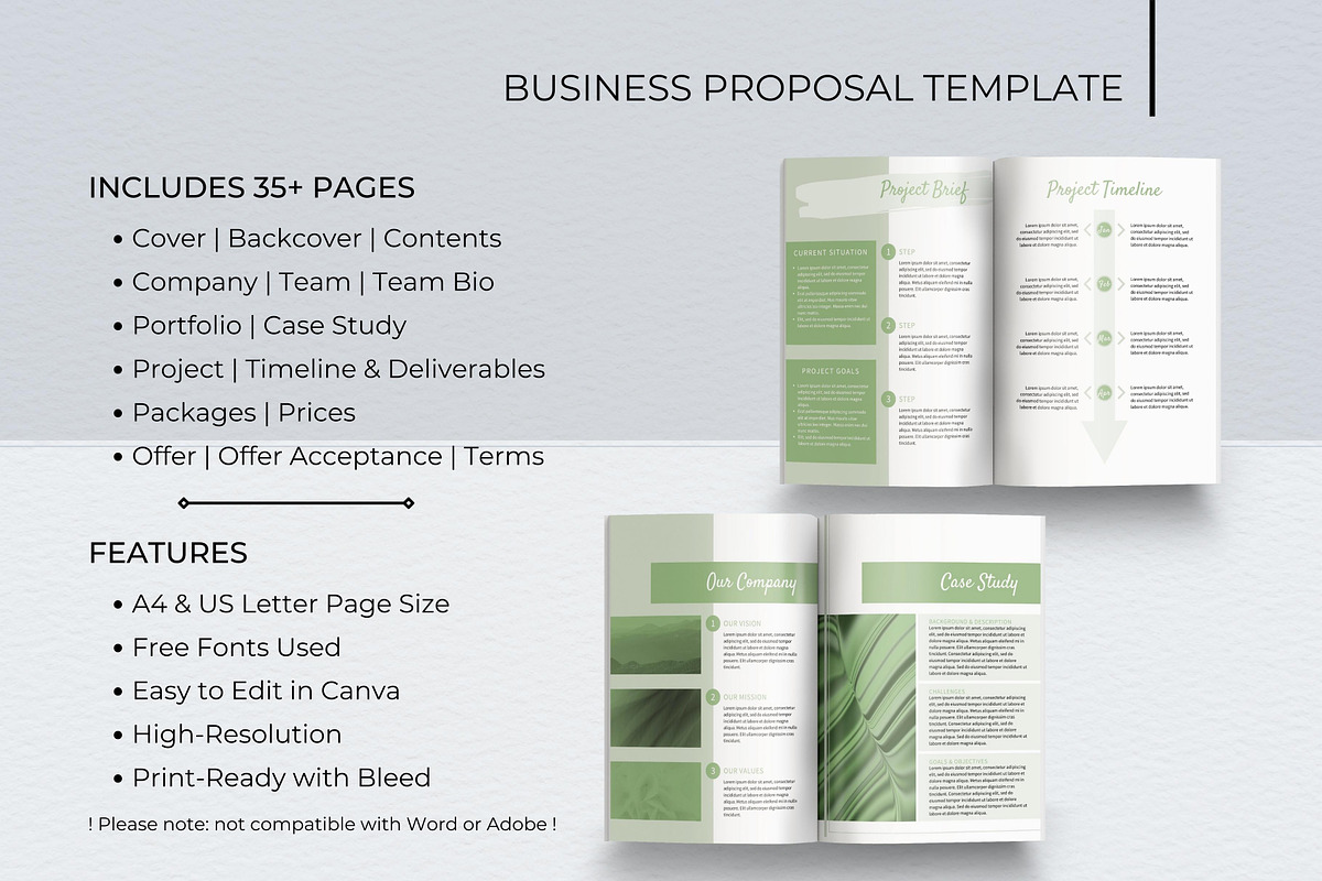 Business Proposal Canva Template, a Magazine Template by B2 Studio (Photo 2 of 11)