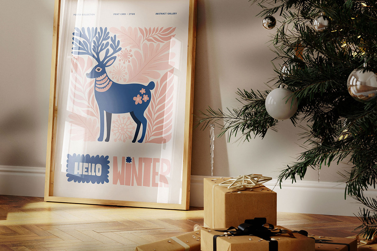 Modern Winter | Wall Art Creator, an Object Graphic by Leleka.Store (Photo 11 of 21)