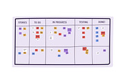 Planning with SCRUM task board, a Person Illustration by Good Studio (Thumbnail 3 of 3)