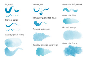 Watercolor 27 Procreate Brush Pack