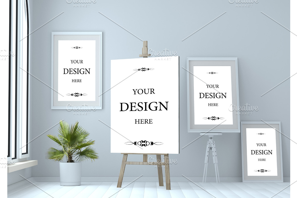 Mock up. artist's Workshop, a Print Template by Larser