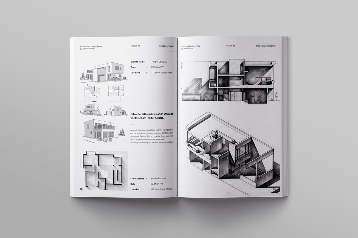 Architecture Portfolio Template, a Brochure Template by ElvinPrint (Photo 14 of 17)