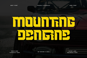 Mounting Dengine Automotive-Car Font