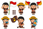 Kawaii Girl Scout Student Activities, an Education Illustration by MEDZ (Thumbnail 3 of 4)