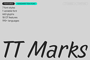 TT Marks, a Script Font by TypeType (Thumbnail 1 of 12)