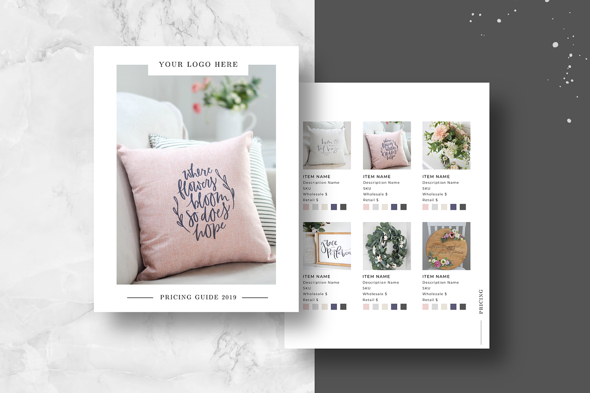 Price Guide/Linesheet, a Presentation Template by Just Like White Creative (Photo 7 of 9)