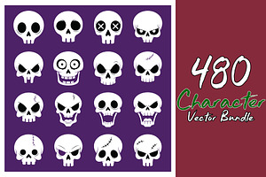 480 Scary Character Vector Bundle