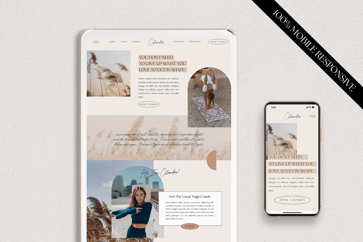 Claudia Boho Showit Website Template, a Templates & Theme by Studio Zash (Photo 2 of 10)
