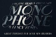 Monophone - Fancy Font, a Font by Cruzine (Thumbnail 4 of 5)