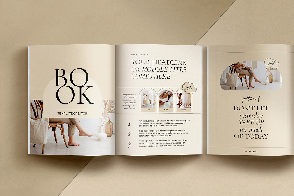 eBook for Coach / CANVA, INDD / Mona, a Magazine Template by Mirazz (Photo 6 of 21)