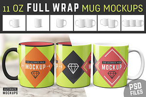 11 oz Mug Mockups (PSDs)