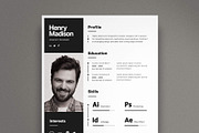Minimal Resume Template, a Resume Template by Saman Osama (Thumbnail 2 of 2)