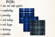 Blue Tartan Seamless Digital Paper, a Pattern Graphic by Libby Wishes (Thumbnail 4 of 7)