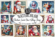 Christmas Santa Claus Postage Stamp, an Illustration by Designking (Thumbnail 1 of 5)