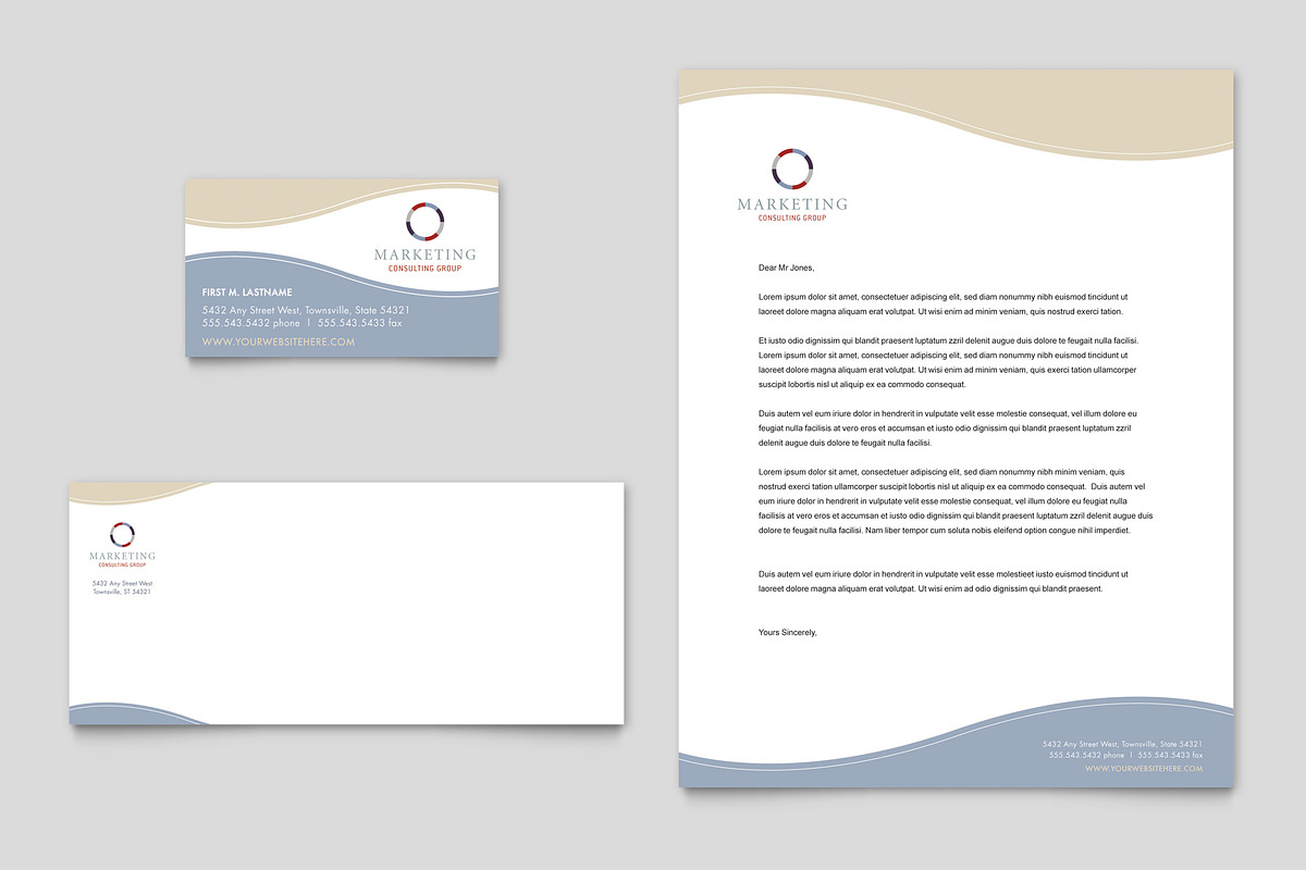 Marketing Consulting Stationery, a Stationery Template by StockLayouts (Photo 4 of 4)