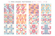 Pastel Geometry Pattern DIY, an Object Graphic by Kandella's Art (Thumbnail 11 of 12)