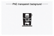 Coffee Machine Glyph Icons Set, a Solid Icon by Designfour (Thumbnail 2 of 6)