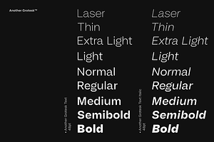 Another Grotesk Text Family