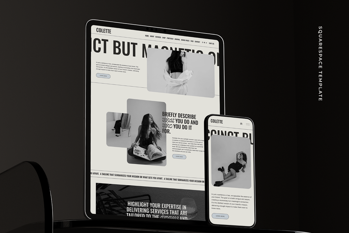 Squarespace Website Template Colette, a Squarespace Template by Candor Templates (Photo 8 of 20)