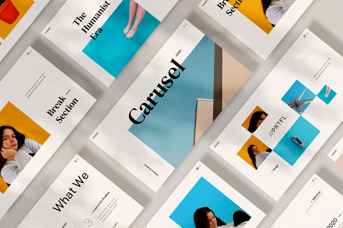 Carusel Powerpoint, a Presentation Template by Visuel Colonie®